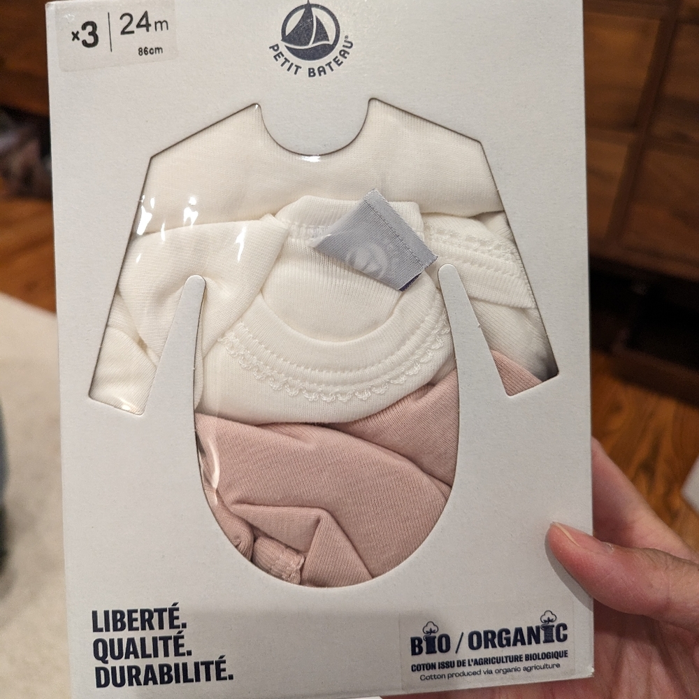 Petit Bateaux 24month 3-pack Toddler Bodysuits